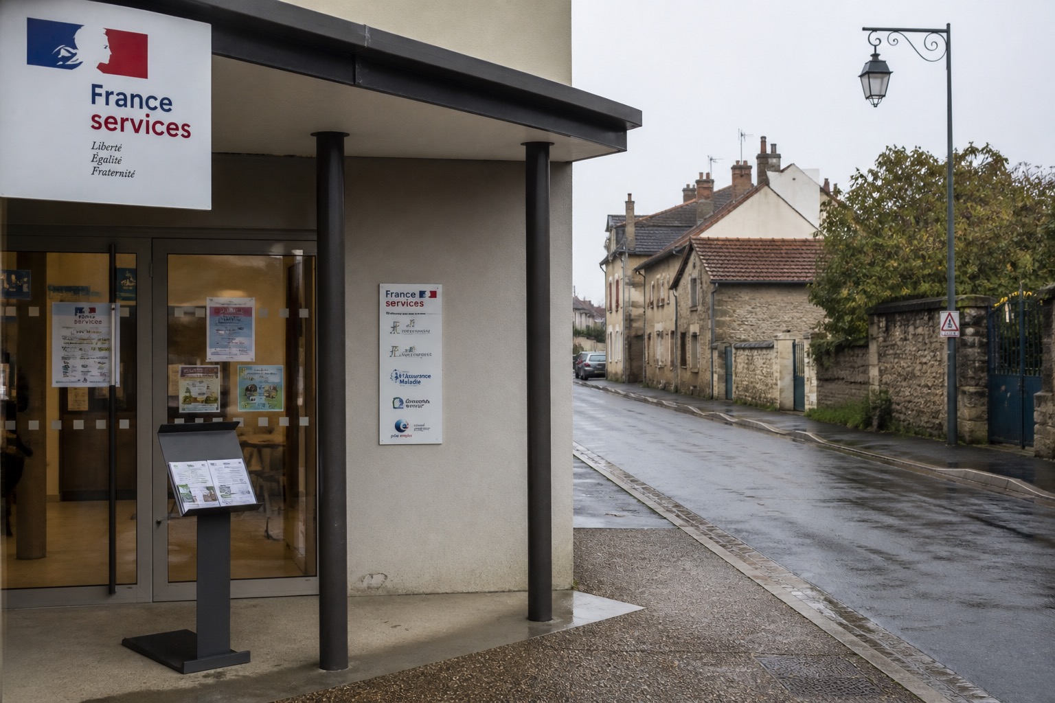 Point d’accueil France Services dans une commune française.