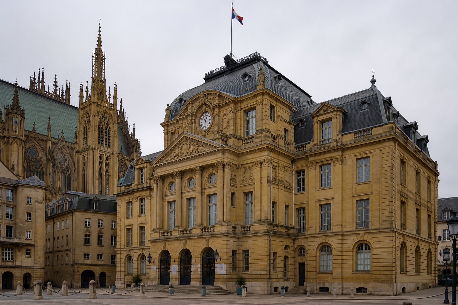 L’hôtel de ville de Metz, en Moselle.