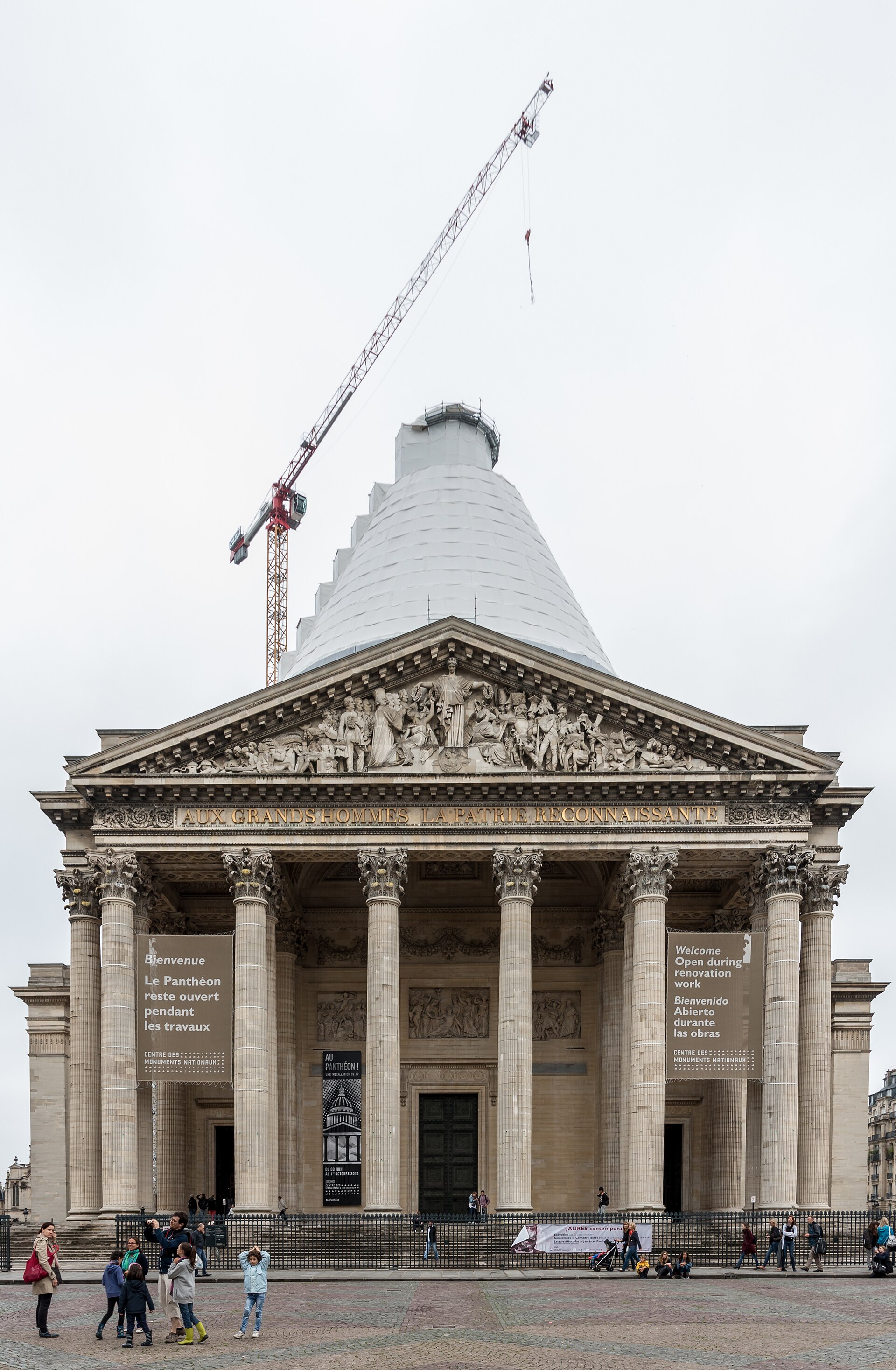 Le Panthéon, place du Panthéon, à Paris.