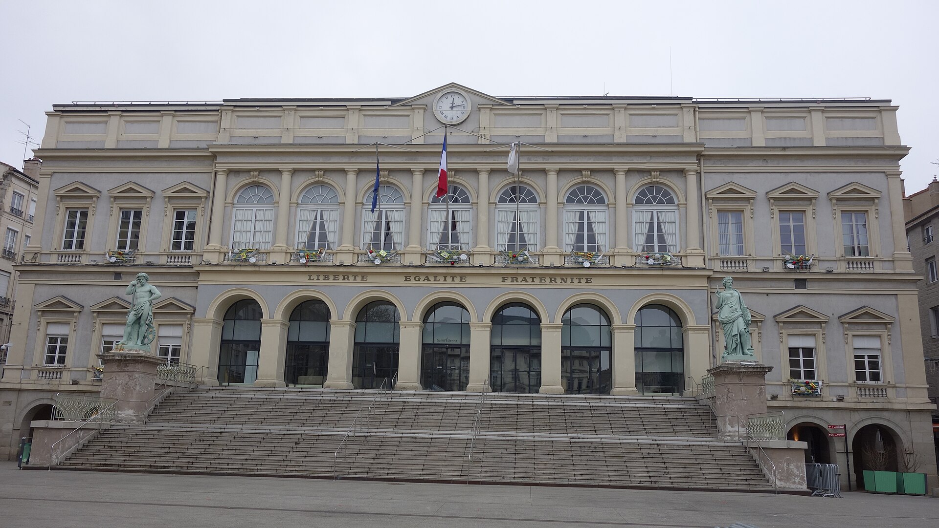 L’hôtel de ville de Saint-Étienne, dans la Loire.